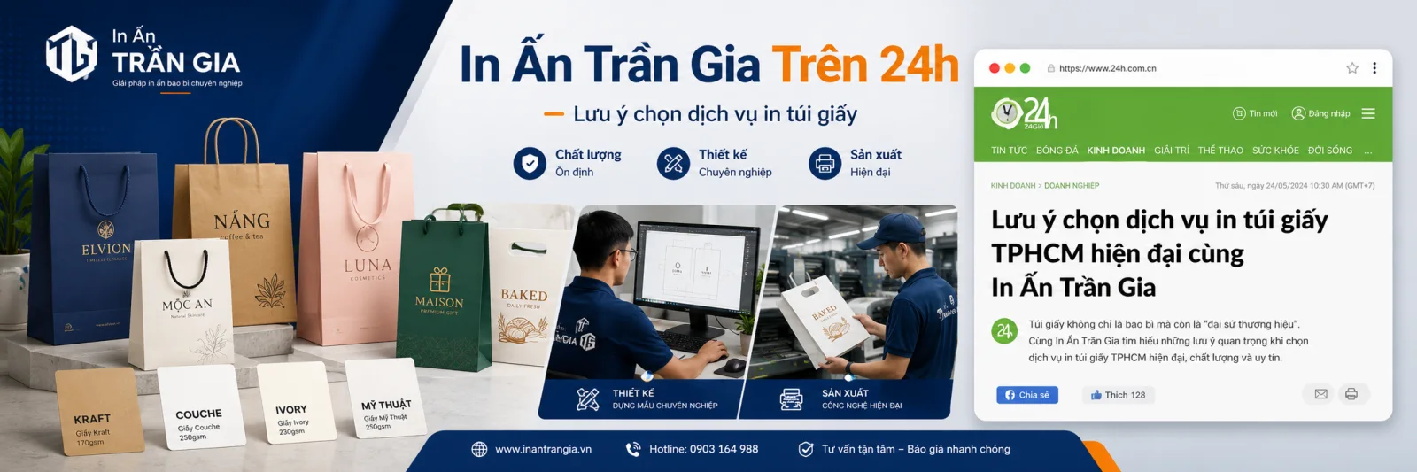 24h Đăng Tải Những Lưu Ý Chọn Dịch Vụ In Túi Giấy Tại TPHCM