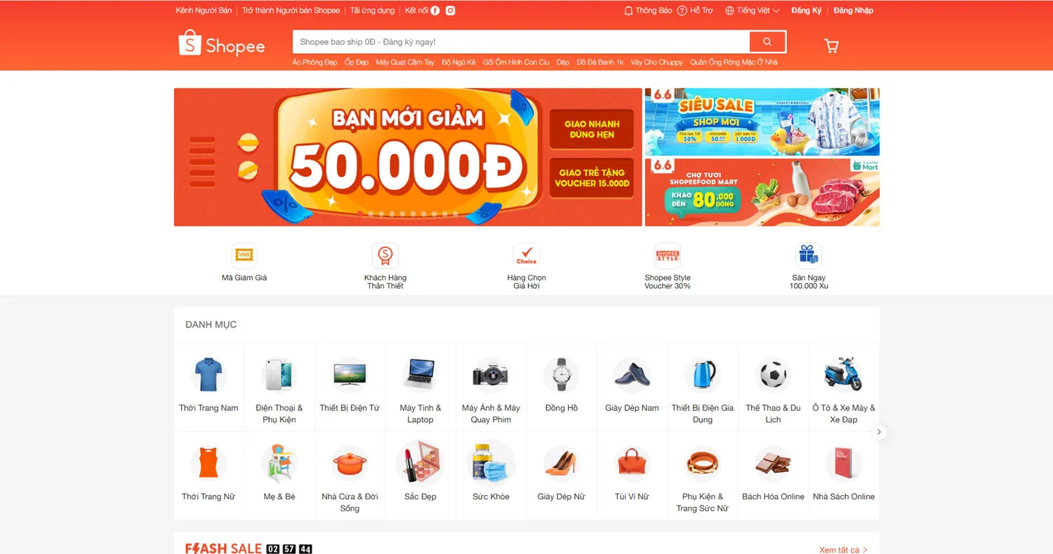 Sở hữu bộ logo Shopee với định dạng chuẩn