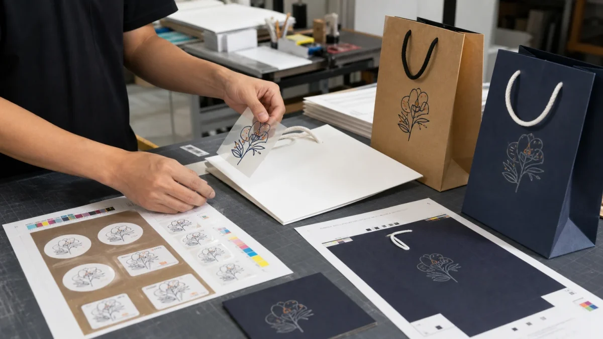 Ảnh minh họa cho Nên chọn UV DTF, tem decal thường hay đặt túi in mới?