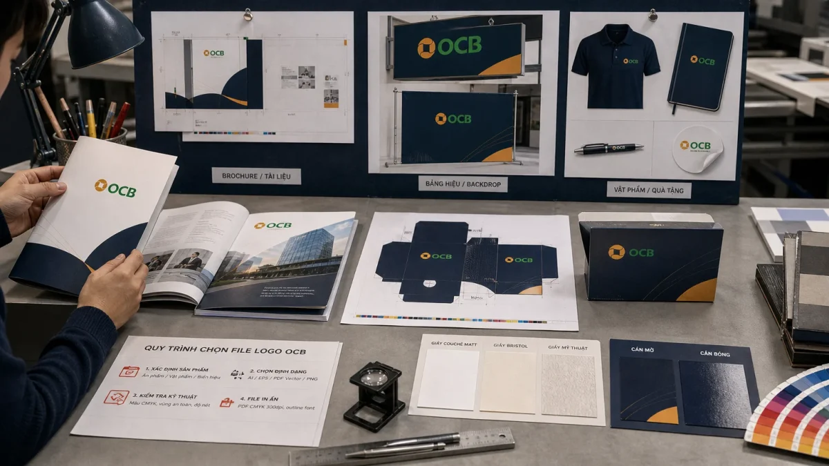Ảnh minh họa cho Gợi ý chọn file logo OCB theo sản phẩm in cụ thể