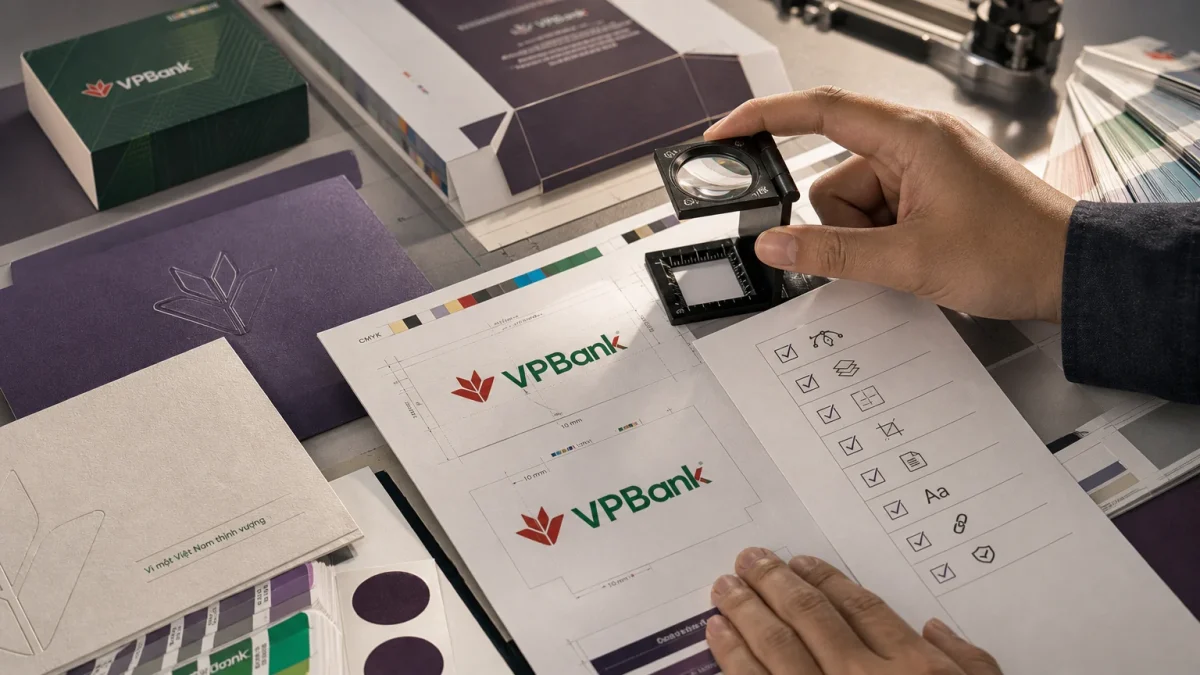 Ảnh minh họa cho Checklist nhanh trước khi gửi file logo VPBank đi in