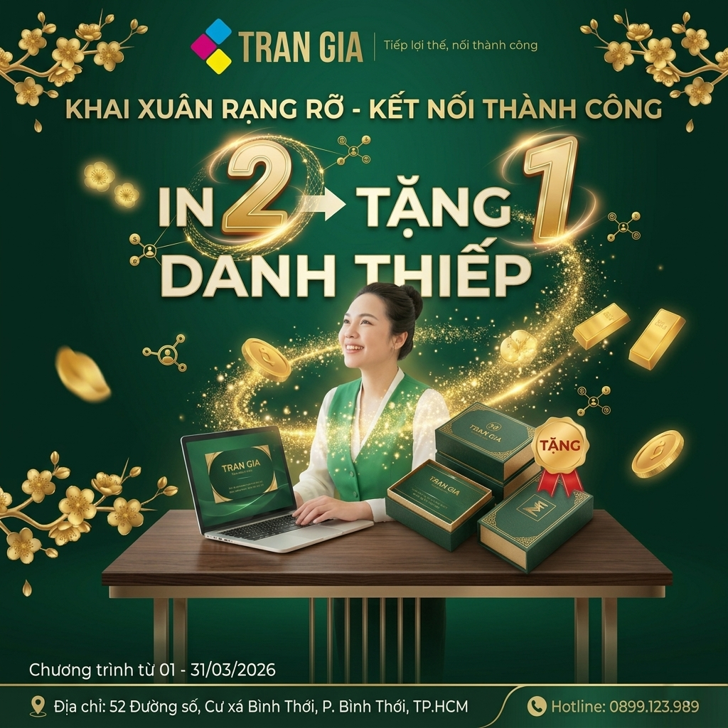 In Danh Thiếp mua 2 tặng 1