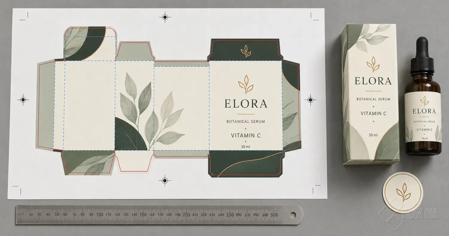 Khuôn bế, đường cấn và hộp serum thương hiệu ELORA