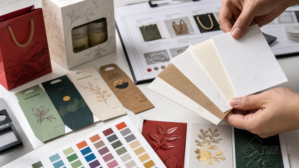 So sánh mẫu giấy thực tế minh họa Thông tin cần gửi để nhận báo giá chính xác