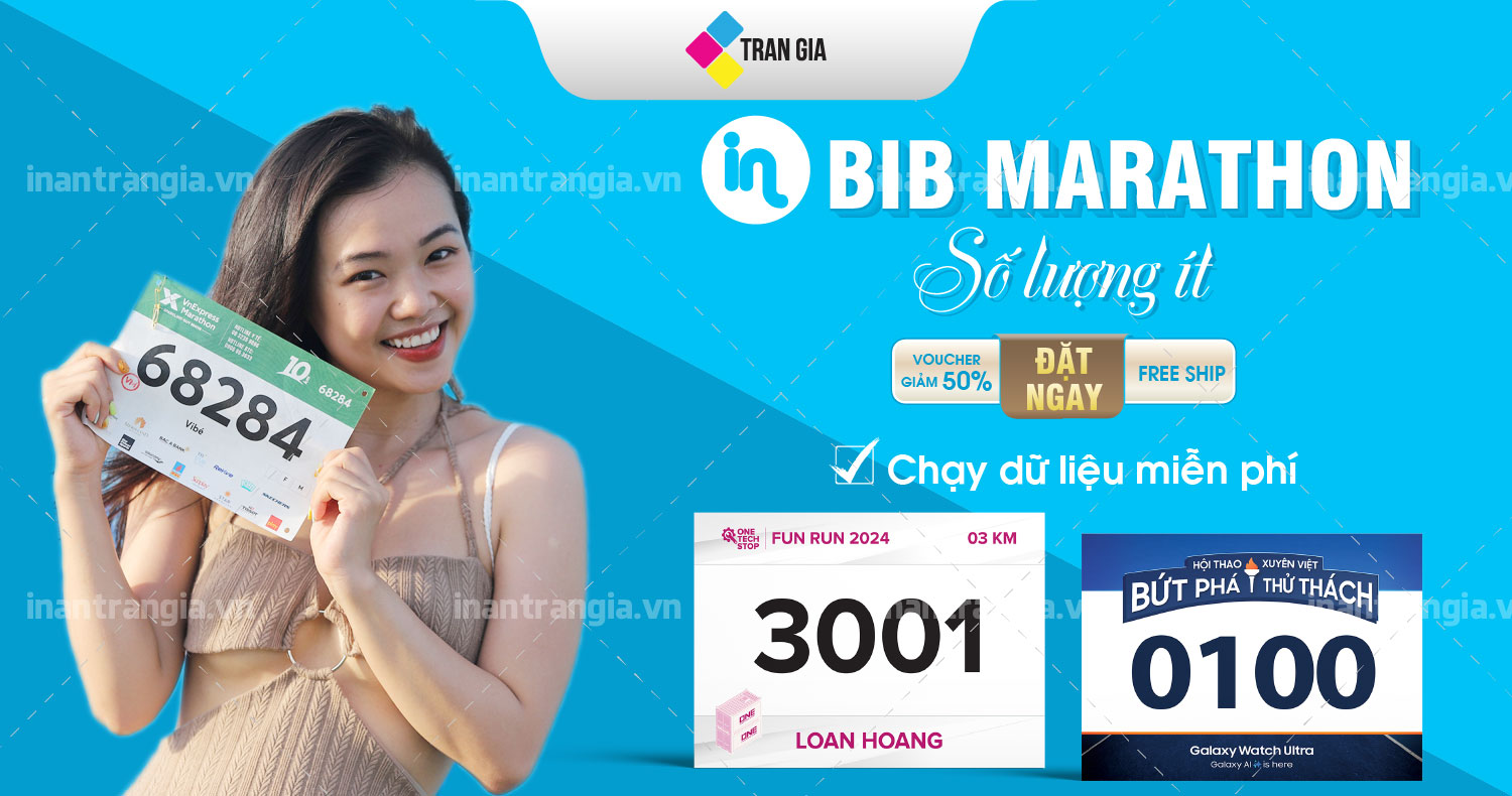 Tìm Đơn Vị In BIB Marathon Số Lượng Ít Uy Tín, Lấy Ngay