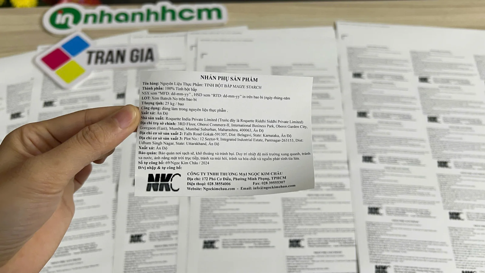 Video thực tế: In Nhãn Phụ