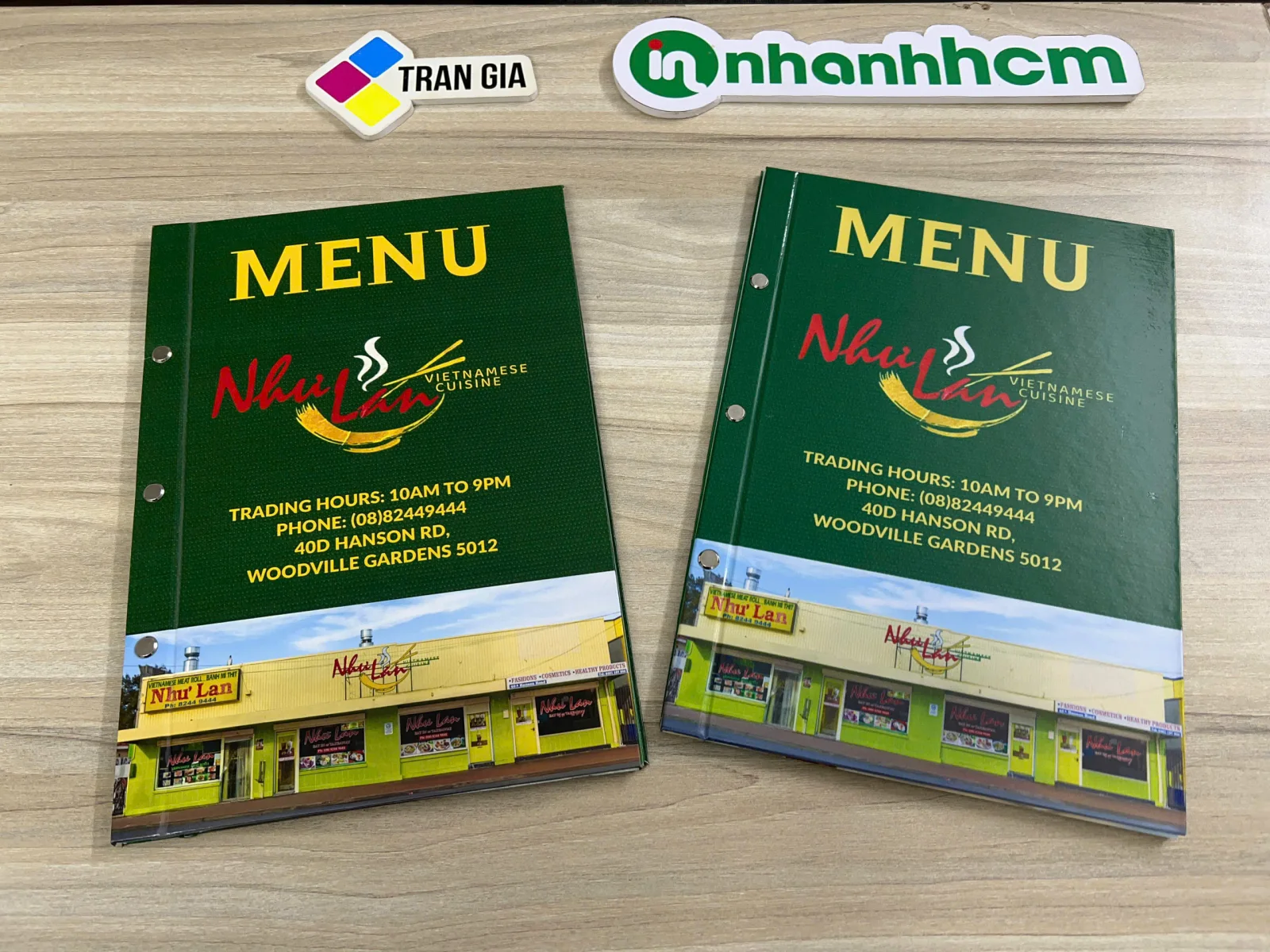 Video thực tế: In Menu Bìa Cứng